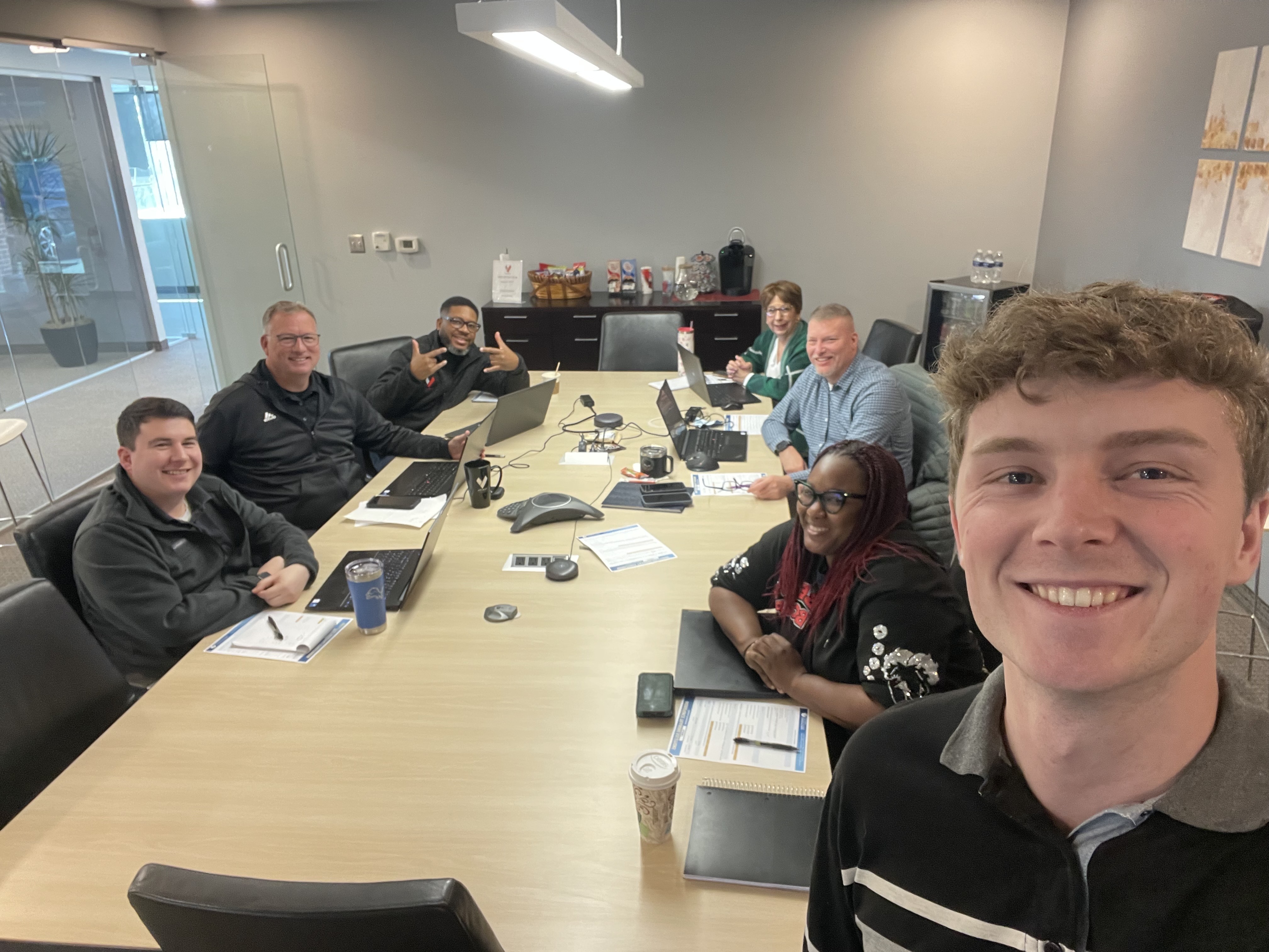 AI workshop at a conference table